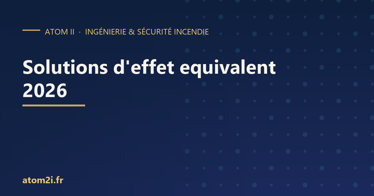 Solutions d&rsquo;effet équivalent et registre de sécurité : ce qui change au 1er juillet 2026 dans les ERP